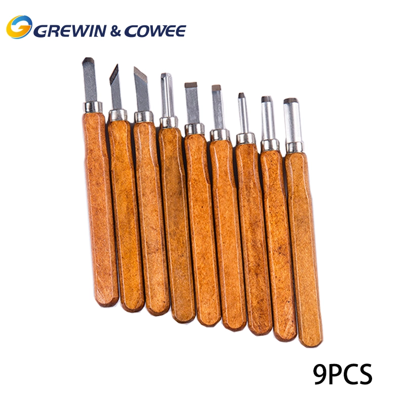 Grewin&Cowee 7pcs 9pcs 12pcs SK2 carbon steel HRC62 High quality Wood Carving Knife Set Chinese supplier - Image 3